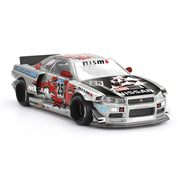 MINI GT 1/64 日产 SKYLINE GT-R R34 KAIDO STAR RACING V1 合金模型车 - 预购