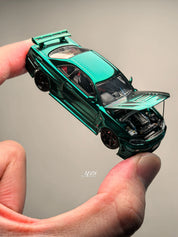 TIME TOP 1:64 日产 GTR34 金属绿