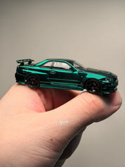 TIME TOP 1:64 日产 GTR34 金属绿