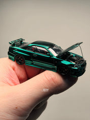 TIME TOP 1:64 日产 GTR34 金属绿