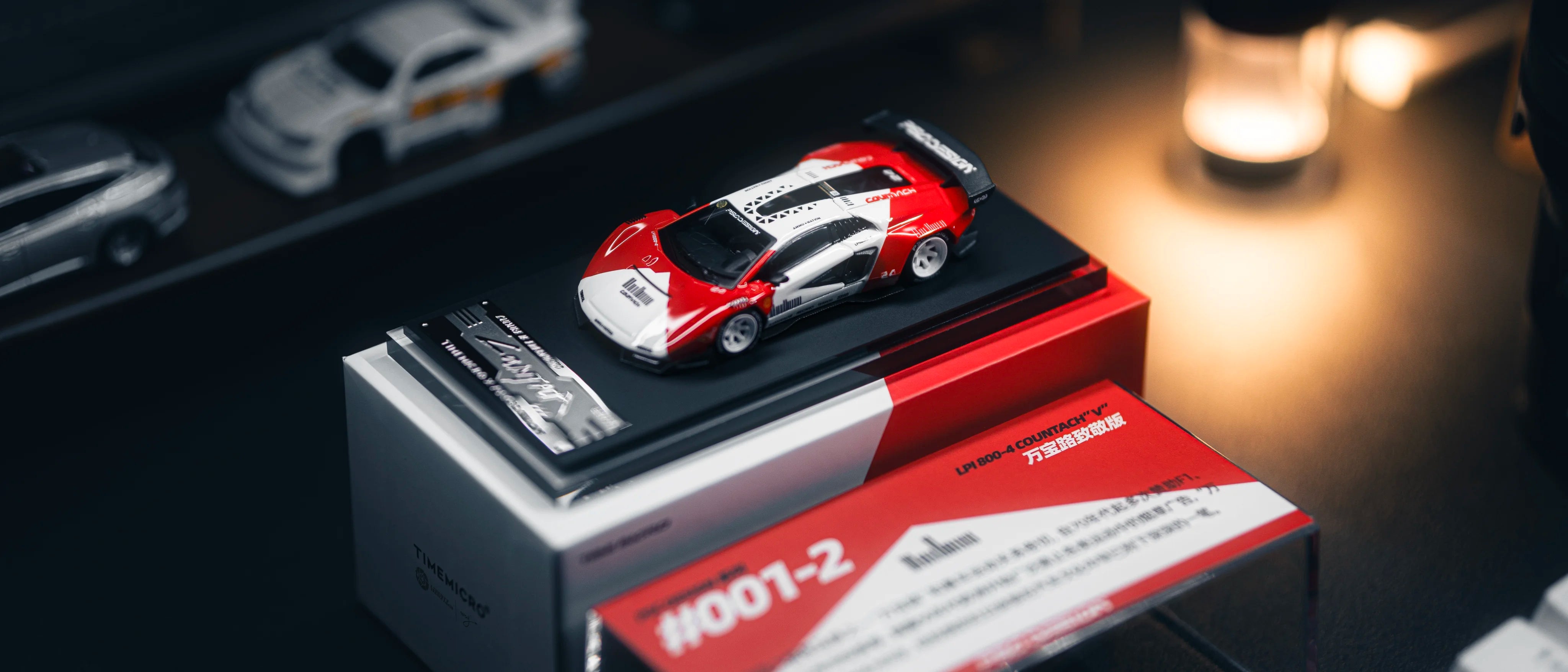 Time Micro x PSC DESIGN 1:64 Countach "V" Marlboro Livery TM647703