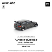POP RACE 1/64 - PANDEM CIVIC EG6 DARK CHROME