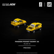 POP RACE 1/64 - PANDEM POCKET BUNNY 32 YELLOW