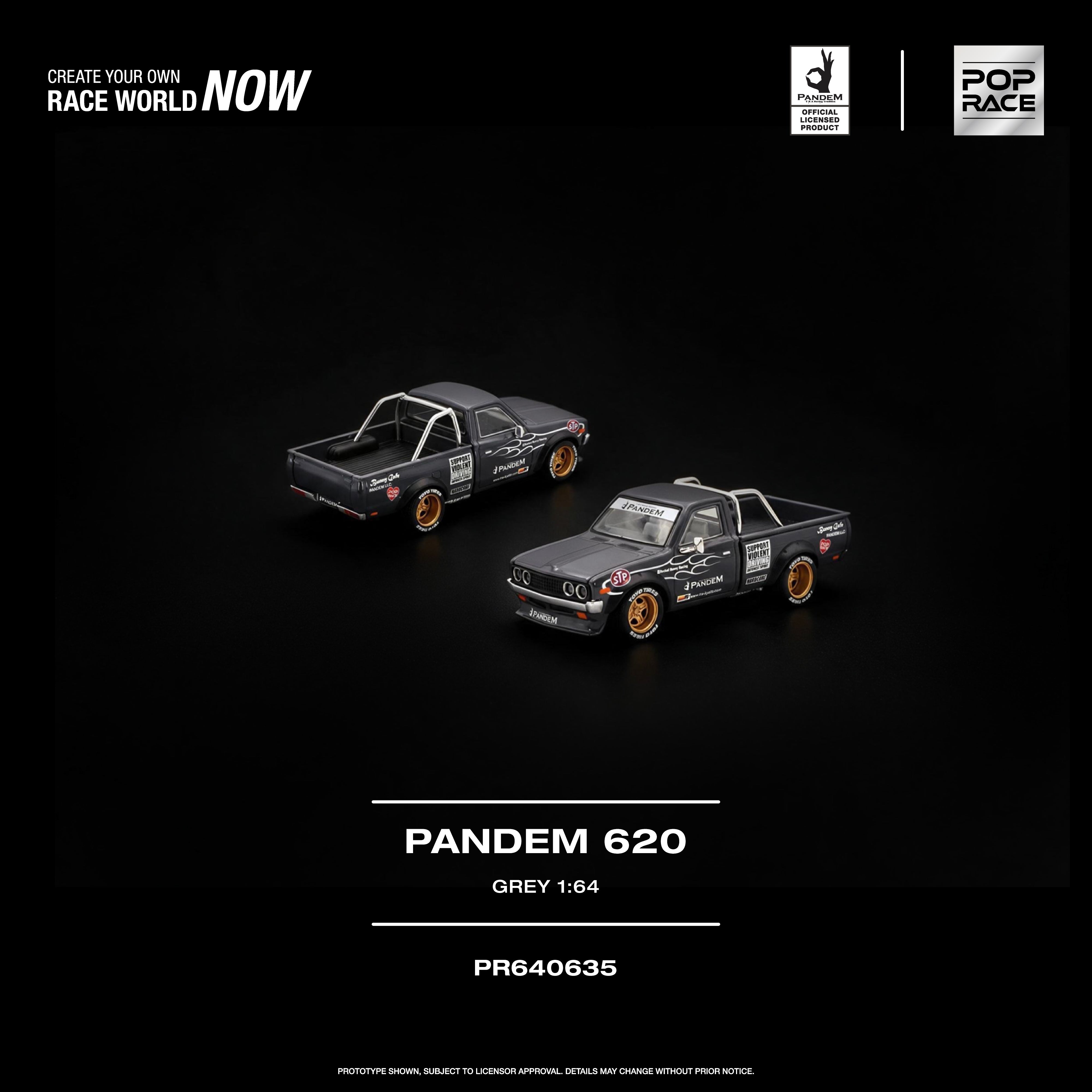 POP RACE 1/64 - PANDEM 620 GREY