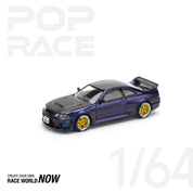 POP RACE 1:64 SKYLINE GT-R R33 NISMO 午夜紫