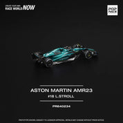 POP RACE 1:64 阿斯顿·马丁 AMR23 F1 #18 L. 斯特罗尔 - 预购