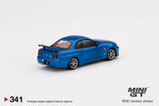 MINIGT 1:64 日产 Skyline GT-R (R34) V-Spec 湾岸蓝