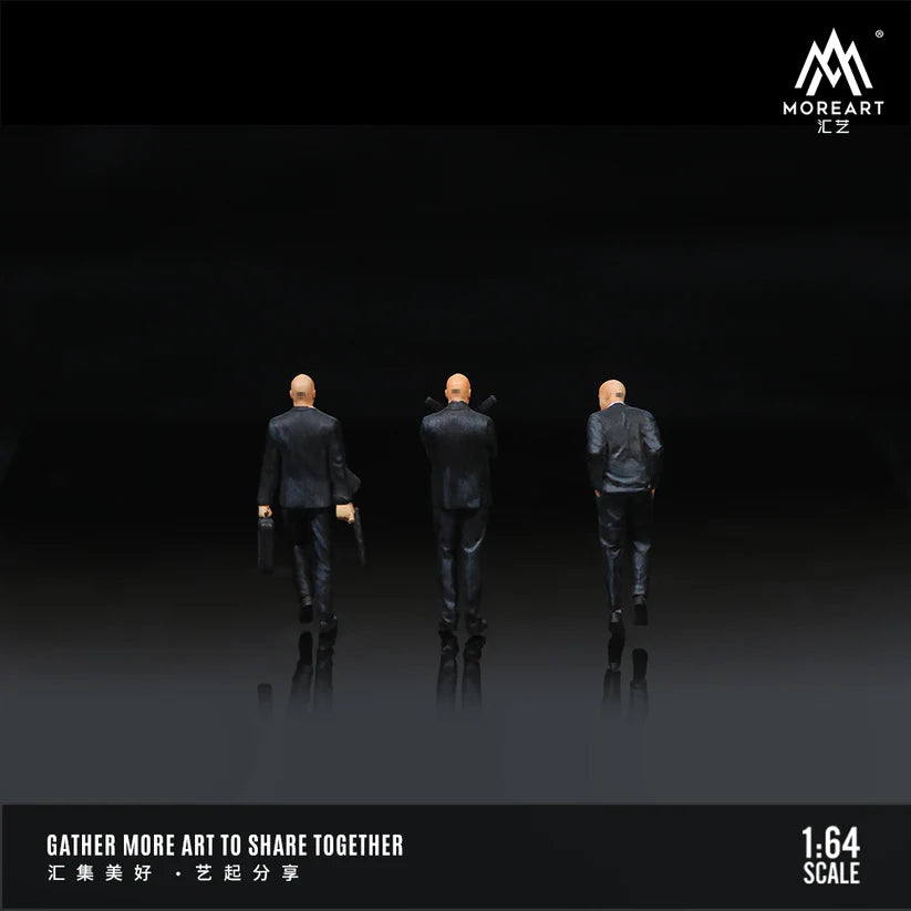 MOREART1:64 PROFESSIONAL AGENT ACTION FIGURE SET SIMULATION RESIN MODEL