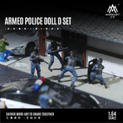MOREART 1:64 ARMED POLICE DOLL D SET RESIN MODEL