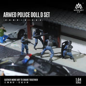 MOREART 1:64 ARMED POLICE DOLL D SET RESIN MODEL