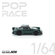 POP RACE 1:64 SINGER DLS TURBO (公路版) – 绿色 - 预订