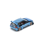POP Race 1:64 PANDEM 思域 EG6 - 蓝色镀铬