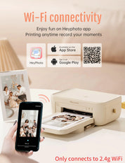 Hanin CP4100 Wi-Fi 无线即时照片打印机 4x6 + 1 包装相纸