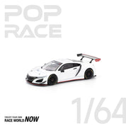 POP RACE 1:64 本田 NSX GT3 EVO22 – 白色 - 预订