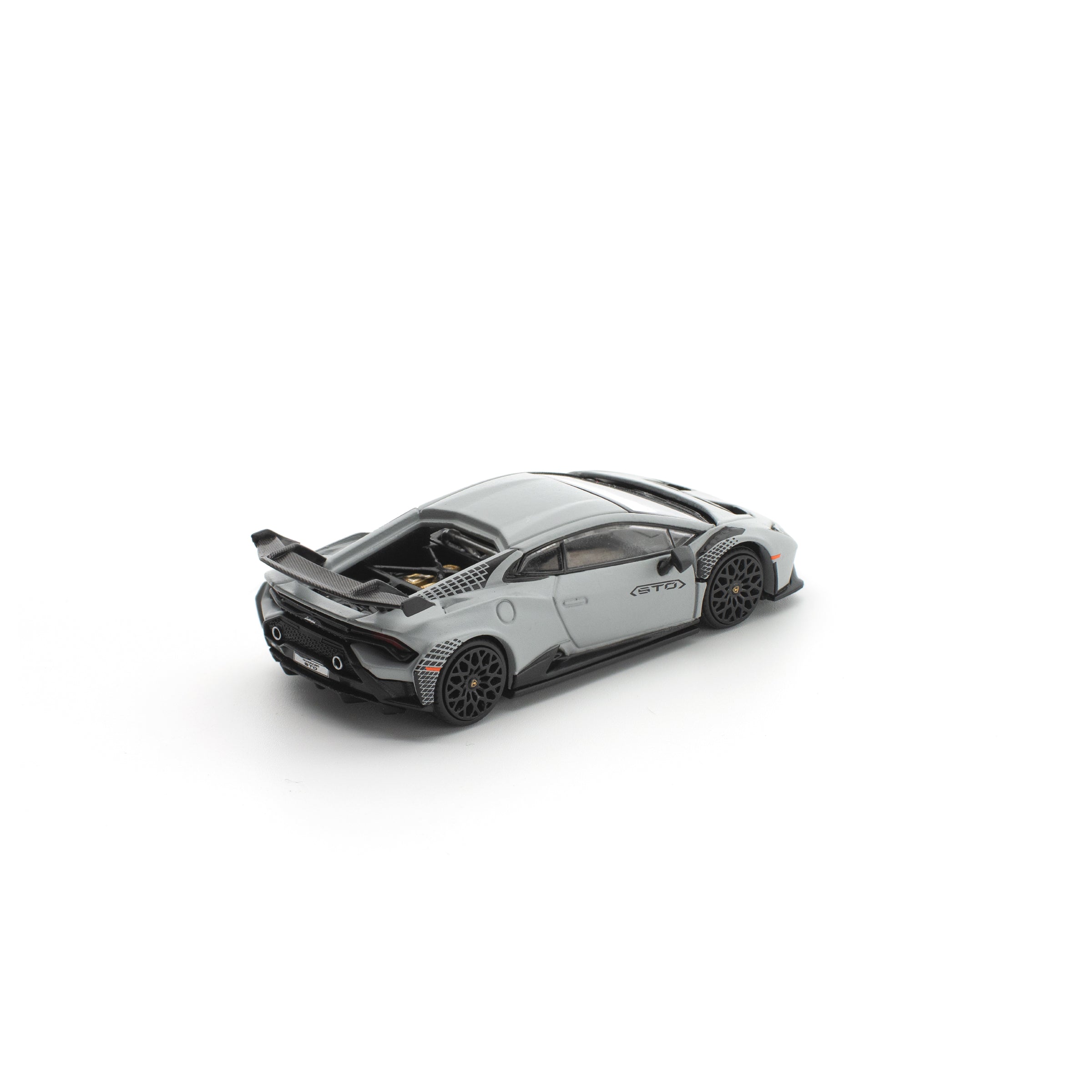 POP RACE 1/64- LAMBORGHINI HURACAN STO GRIGIO ACHESO MATTE