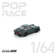 POP RACE 1:64 SINGER DLS TURBO (公路版) – 绿色 - 预订