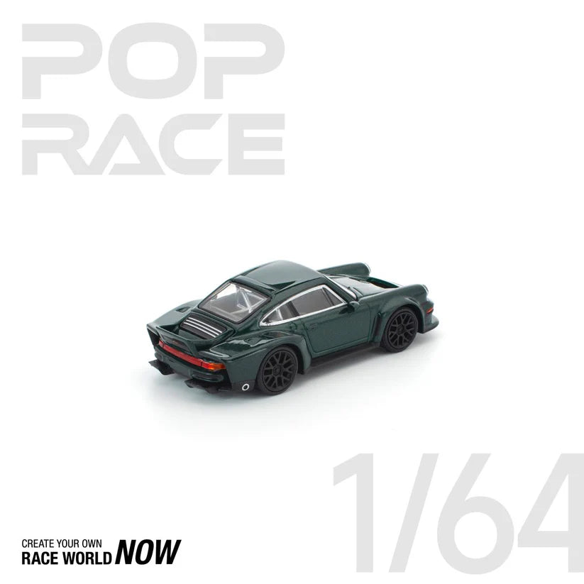 POP RACE 1:64 SINGER DLS TURBO (ROAD) – GREEN - PRE ORDER