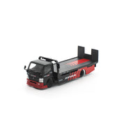 POP RACE 1/64 PANDEM FUSO 300 平板运输车 ADVAN 可动式平板