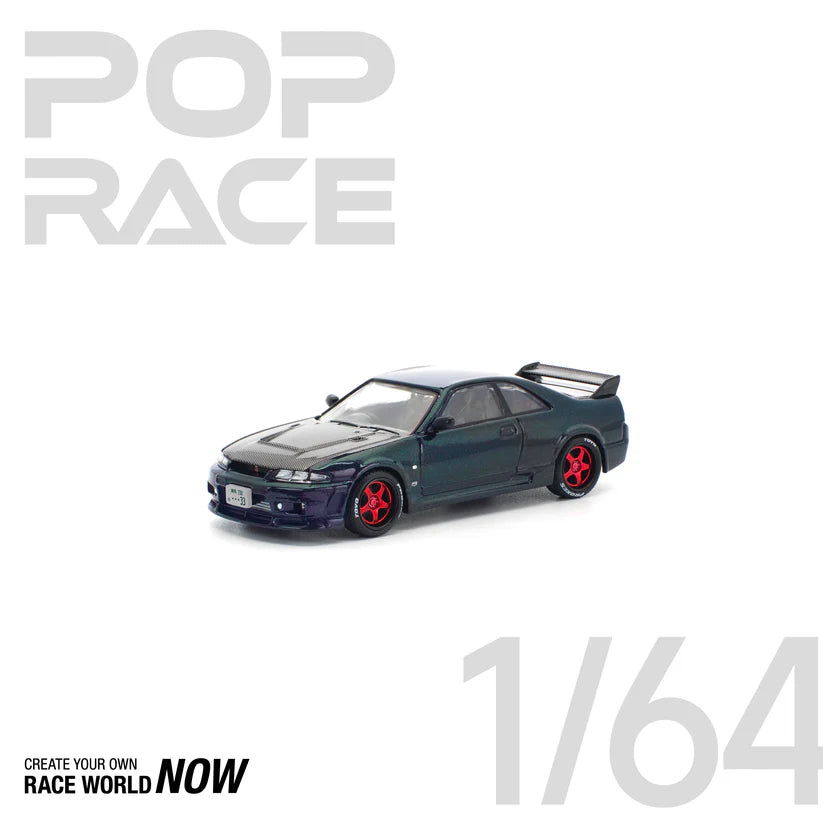 POP RACE 1:64 SKYLINE GT-R R33 GHOST CHAMELEON