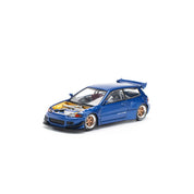 POP RACE 1:64 PANDEM CIVIC EG6 金属蓝带可开启引擎盖 PR640174