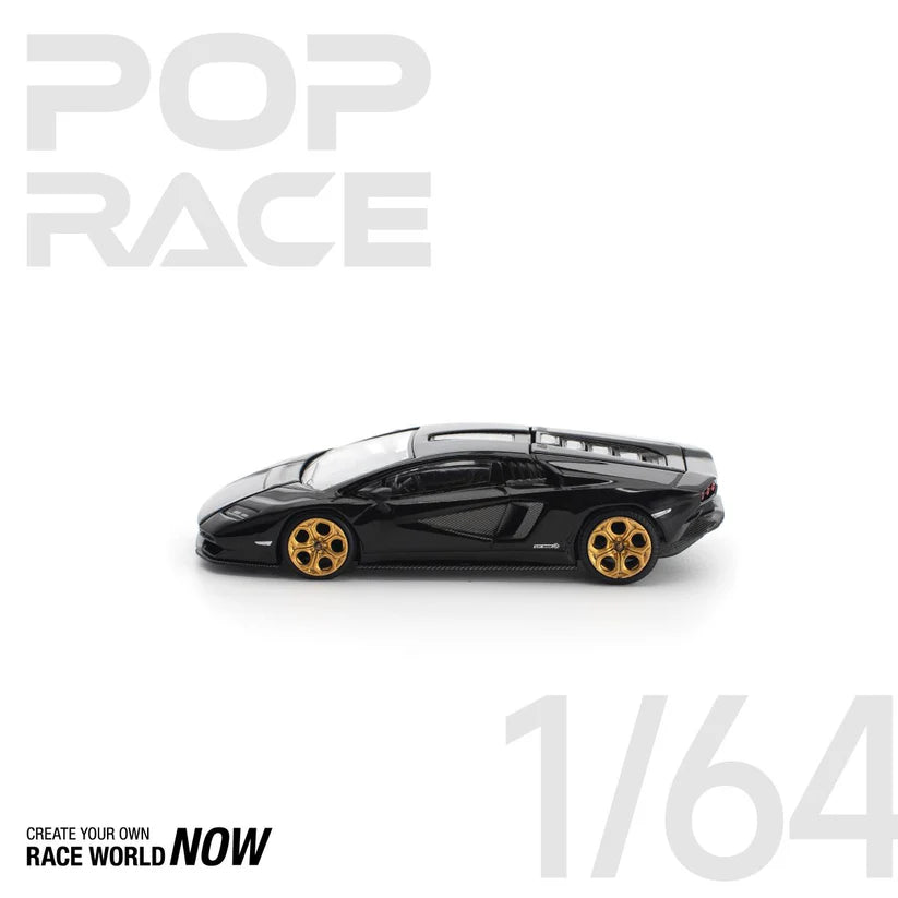 LAMBORGHINI COUNTACH LPI 800-4 DEEP BLACK BY POP RACE - PRE ORDER