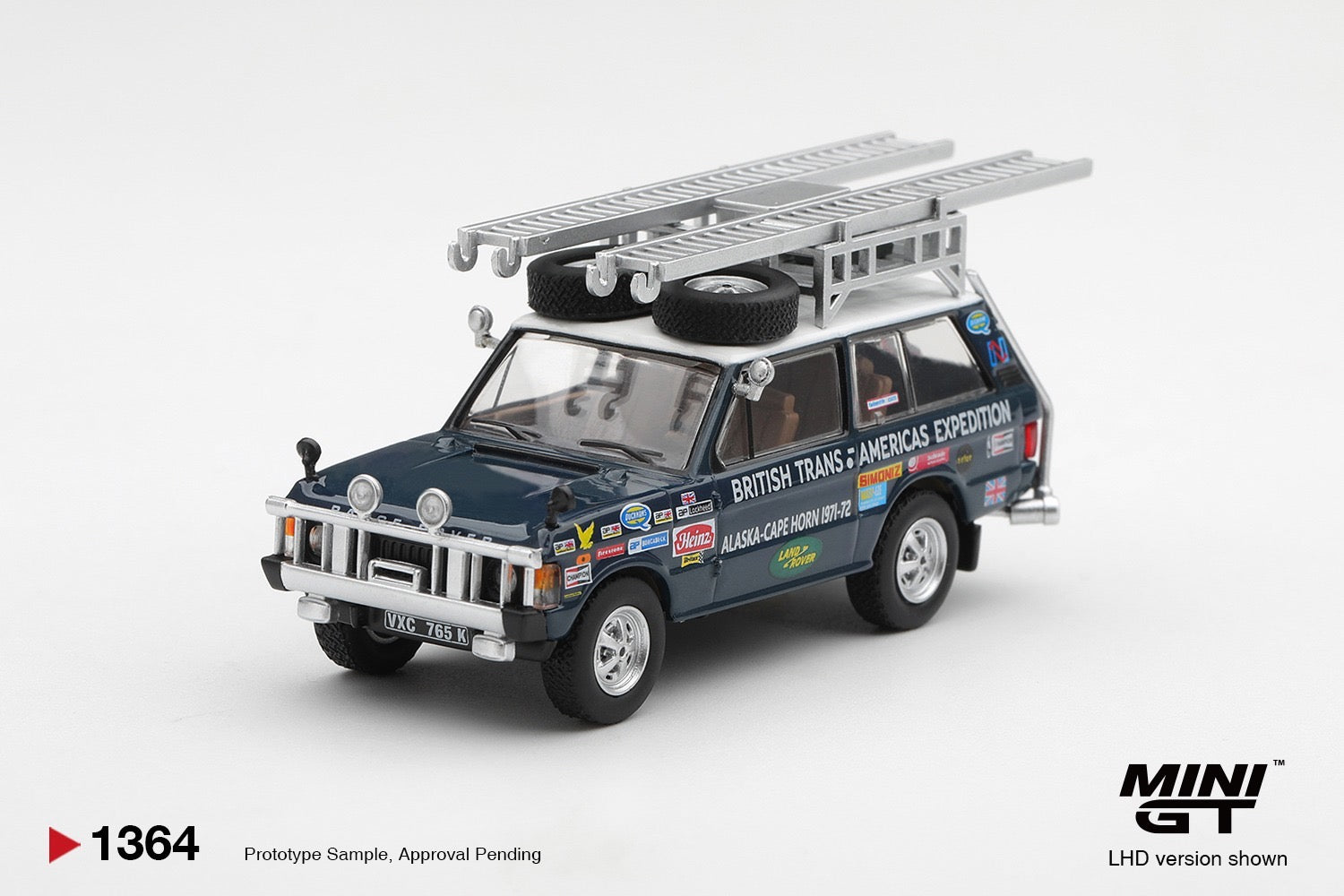 MINIGT 1/64 Range Rover 1971 British Trans-Americas Expedition (VXC-765K)
