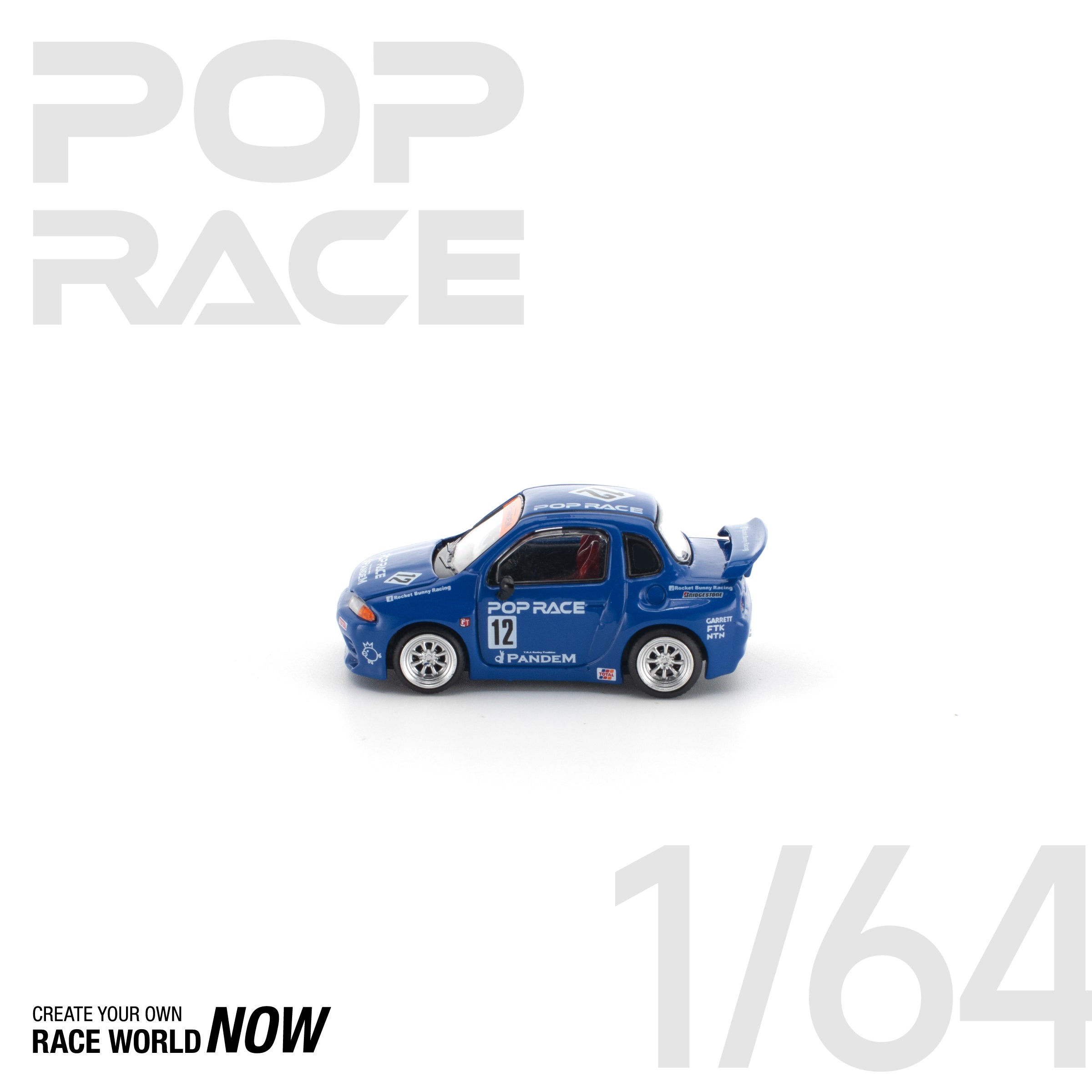 POP RACE 1/64 - PANDEM QR32 BLUE