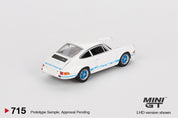保时捷911 Carrera RS 2.7 大奖赛白车身配蓝色拉花