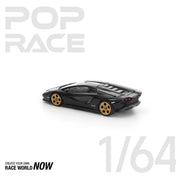LAMBORGHINI COUNTACH LPI 800-4 DEEP BLACK BY POP RACE - PRE ORDER