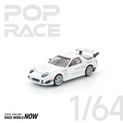 POP RACE 1:64 马自达 RX7 FC3S RE-AMEMIYA 白色