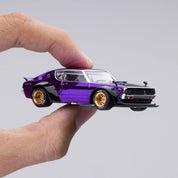 日产 Skyline GT-R V8 漂移 Kenmeri 紫色 东京改装车展 2025