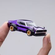 日产 Skyline GT-R V8 漂移 Kenmeri 紫色 东京改装车展 2025