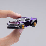 日产 Skyline GT-R V8 漂移 Kenmeri 紫色 东京改装车展 2025