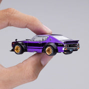日产 Skyline GT-R V8 漂移 Kenmeri 紫色 东京改装车展 2025