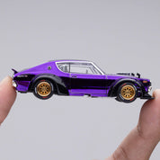 日产 Skyline GT-R V8 漂移 Kenmeri 紫色 东京改装车展 2025