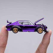 日产 Skyline GT-R V8 漂移 Kenmeri 紫色 东京改装车展 2025