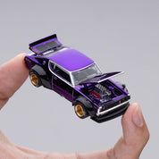 日产 Skyline GT-R V8 漂移 Kenmeri 紫色 东京改装车展 2025