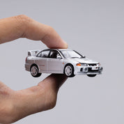 POPRACE PR64-140 三菱Lancer Evolution IV 银色 1/64