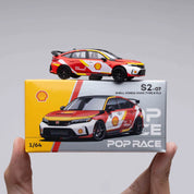 POP RACE 1/64 壳牌本田思域TYPE R
