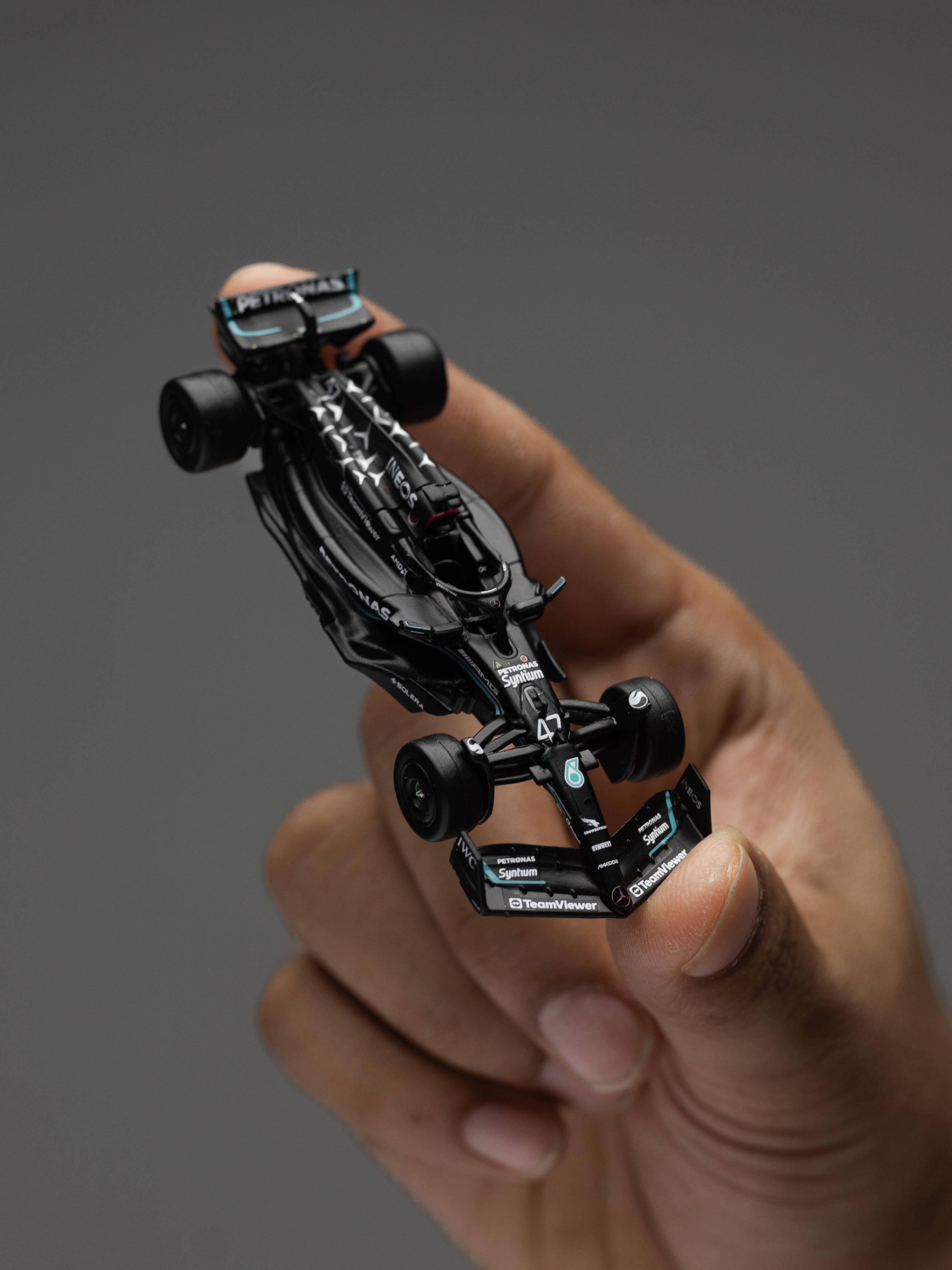 Tarmac Works 1:64 Mercedes-AMG F1 W14 E Performance Spanish Grand Prix Tyre Testing 2023 Mick Schumacher