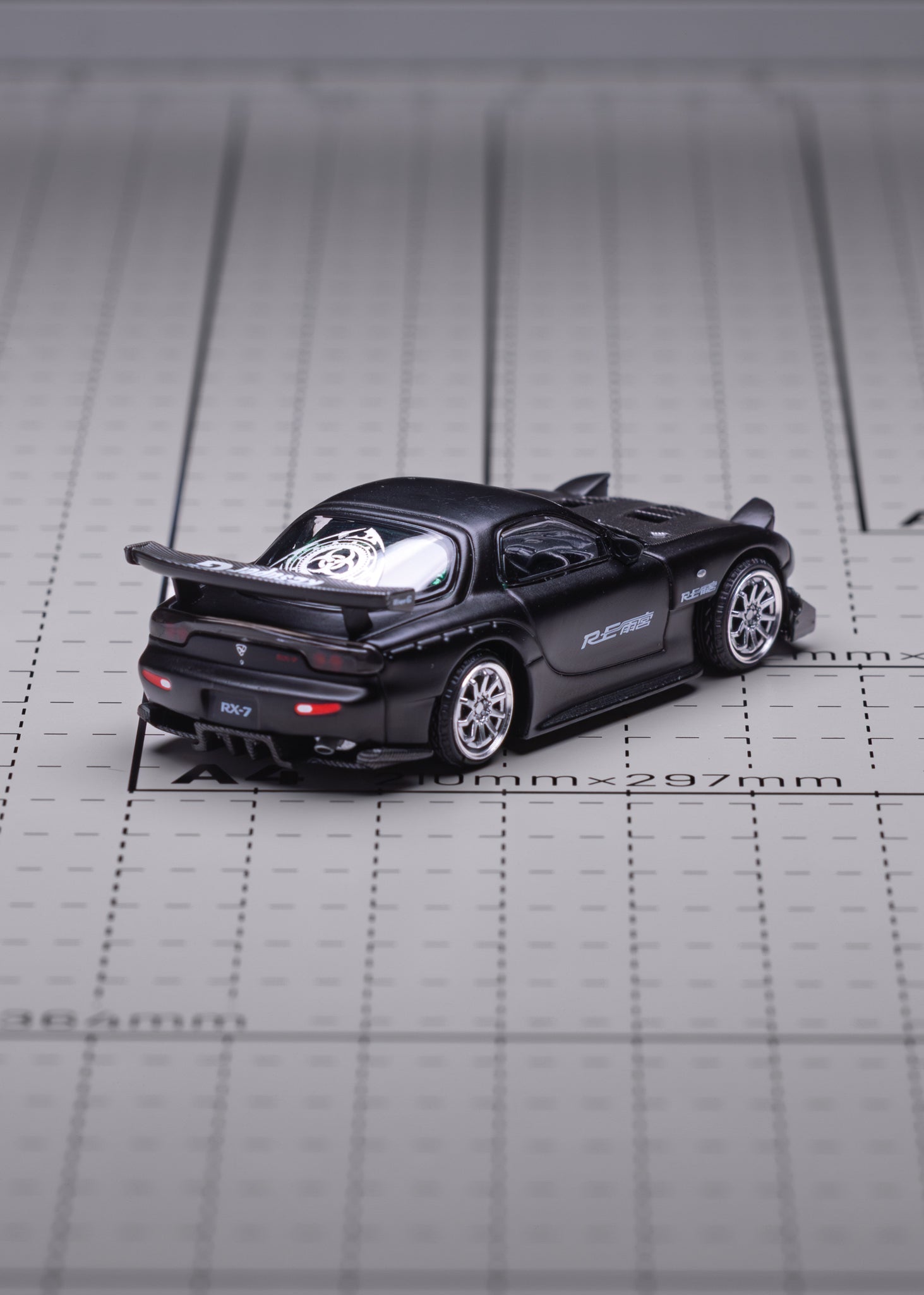 MAZDA RX7 RE-AMEMIYA - GUN METAL - POP RACE