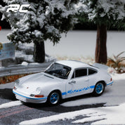 保时捷911 Carrera RS 2.7 大奖赛白车身配蓝色拉花