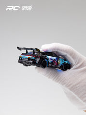 JXC 1/43 GT3 RS RC Blue Drift Car (Ready to Run, 4WD Gyro) (Copy)