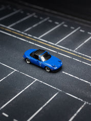 MINI GT：1/64 马自达 Miata MX-5 (NA) 改装版 6.75 深蓝色 右舵