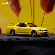 MINIGT 1:64 日产 Skyline GT-R (R34) V-Spec 闪电黄