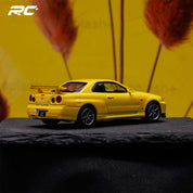 MINIGT 1:64 日产 Skyline GT-R (R34) V-Spec 闪电黄