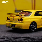 MINIGT 1:64 日产 Skyline GT-R (R34) V-Spec 闪电黄