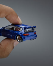 POP RACE 1:64 PANDEM CIVIC EG6 金属蓝带可开启引擎盖 PR640174