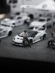 Full Set Liberty Walk 1/64 White livery setup