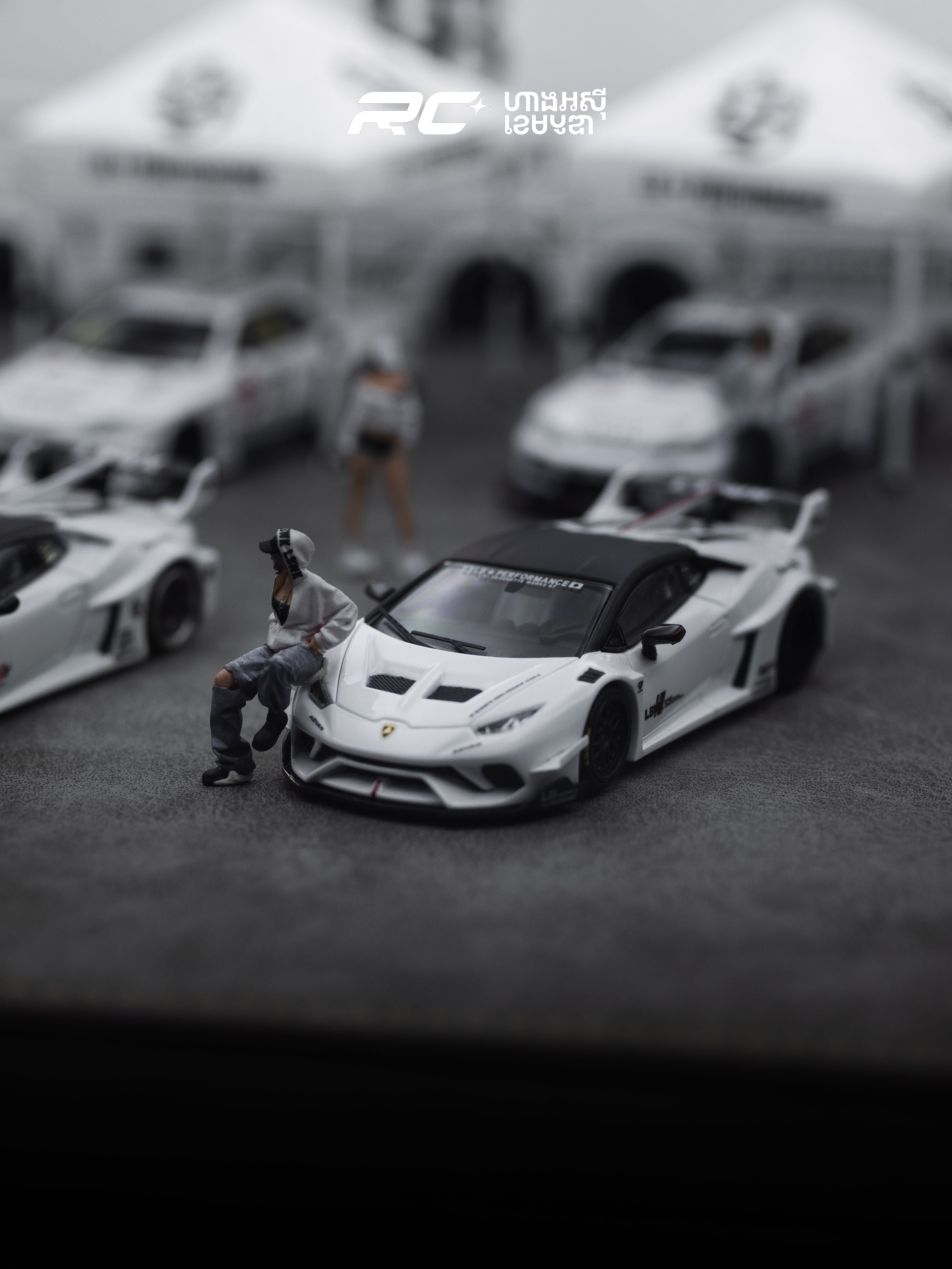Full Set Liberty Walk 1/64 White livery setup